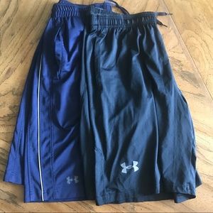 Lot of 2 men’s size XL Under Armour shorts